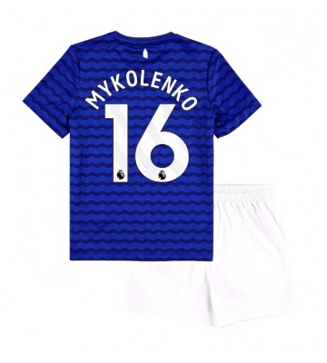 Everton Vitaliy Mykolenko #16 Hjemmebanetrøje Børn 2025-26 Kortærmet (+ Korte bukser)